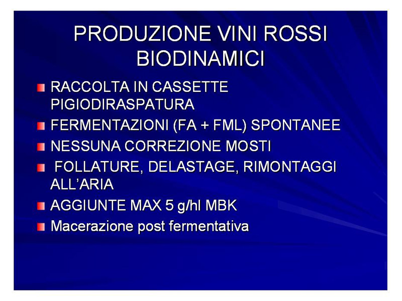 produzione vini rossi biodinamici